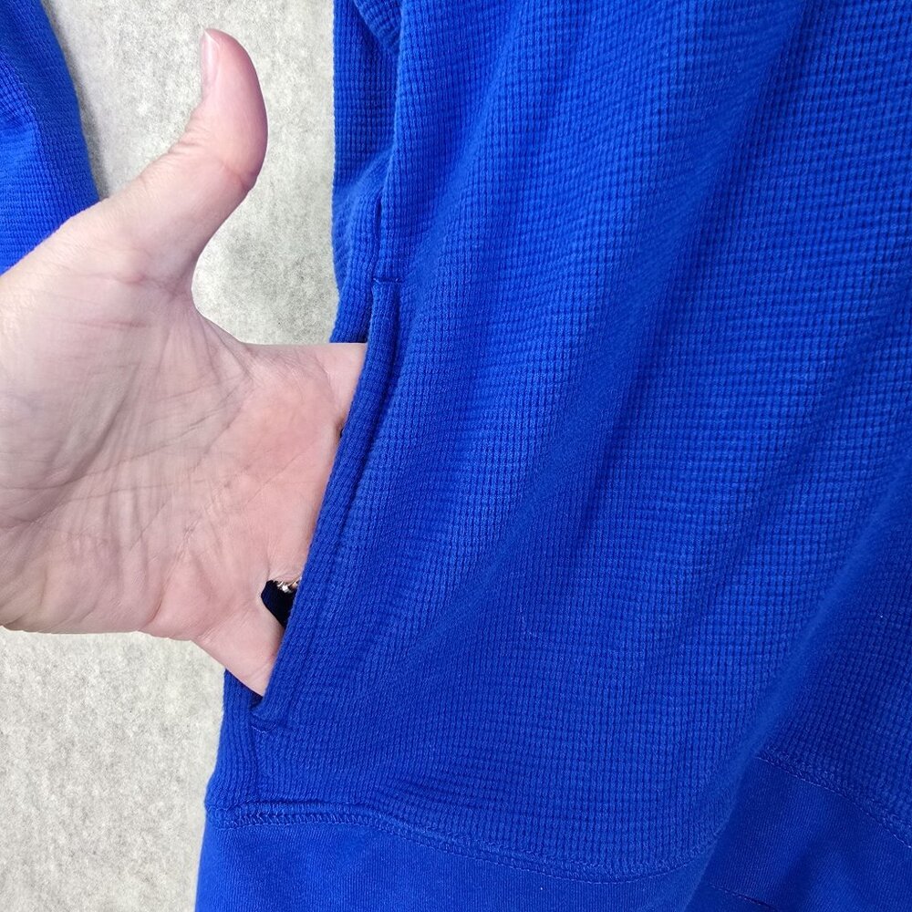 American Eagle Blue Quarter Zip Athletic Pullover - Picture 3 of 8